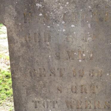 CRONJE H.S. 1849-1933