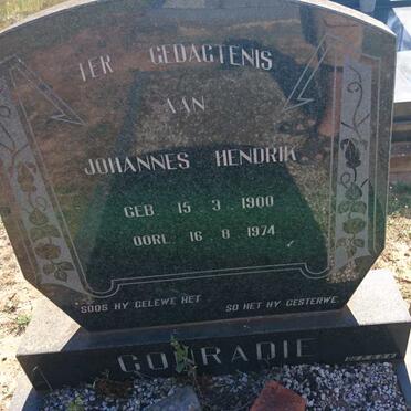 CONRADIE Johannes Hendrik 1900-1974