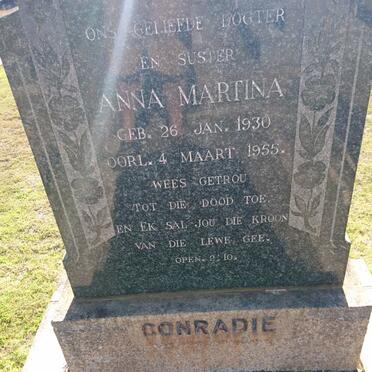 CONRADIE Anna Martina 1930-1955