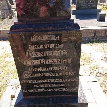 GRANGE Daniel C., la 1921-1947