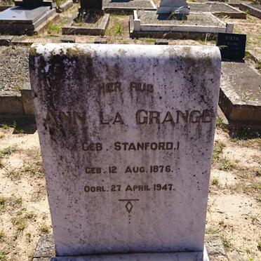 GRANGE Ann, la nee STANFORD 1876-1947