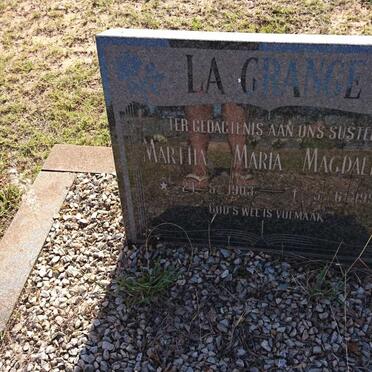GRANGE Martha Maria Magdalena, la 1903-1992