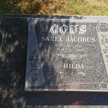GOUS Sarel Jacobus 1943-2008 &amp; Hilda 1944-