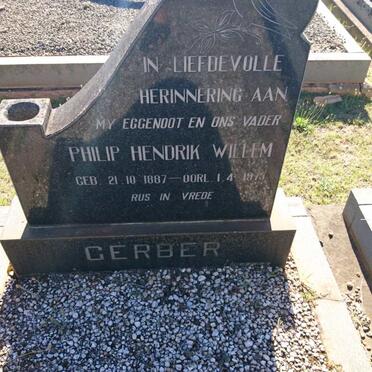GERBER Philip Hendrik Willem 1887-1975
