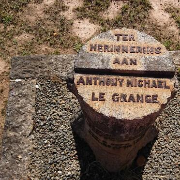 GRANGE Anthony Michael, le 18??-1940