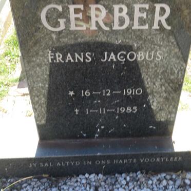 GERBER Frans Jacobus 1910-1983