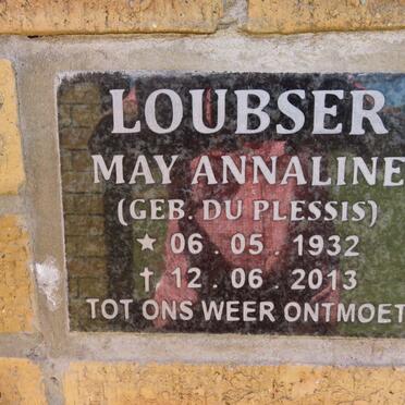 LOUBSER May Annaline nee DU PLESSIS 1932-2013