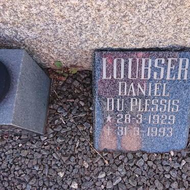 LOUBSER Daniel du Plessis 1929-1993