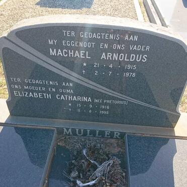 MULLER Machael Arnoldus 1915-1978 &amp; Elizabeth Catharina PRETORIUS 1916-1995