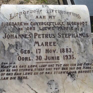 MAREE Johannes Petrus Stephanus 1883-1935