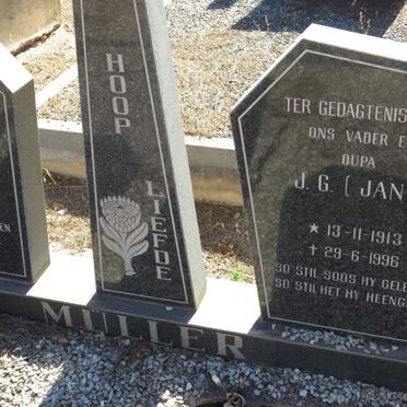 MULLER J.G. 1913-1996 &amp; J.S.E. UYS 1920-1990 