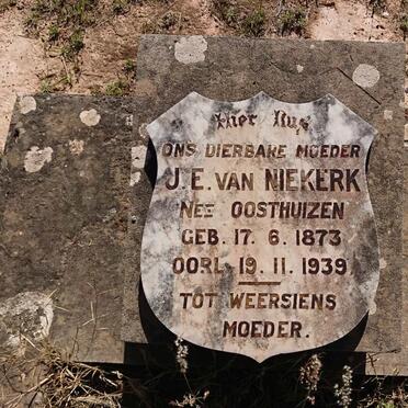 NIEKERK J.E., van 1873-1939