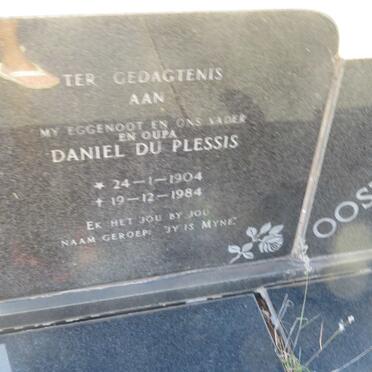 OOSTHUIZEN Daniel Du Plessis 1904-1984