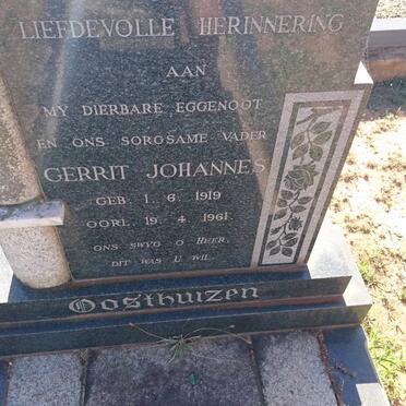 OOSTHUIZEN Gerrit Johannes 1919-1961