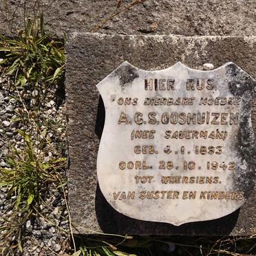 OOSTHUIZEN A.G.S. nee SAUERMAN 1893-1942