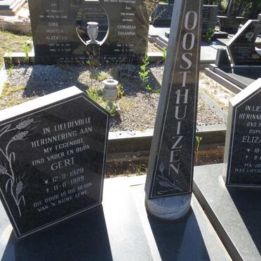 OOSTHUIZEN Gert 1929-1989 &amp; Elizabeth 1923-2014