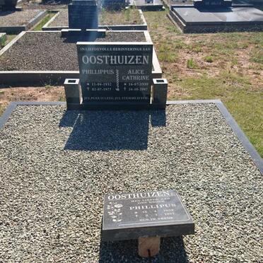 OOSTHUIZEN Phillippus 1932-1977 &amp; Alice Cathrine 1930-2007 