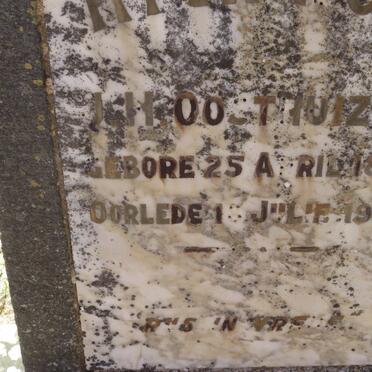 OOSTHUIZEN J.H. 1889-192?