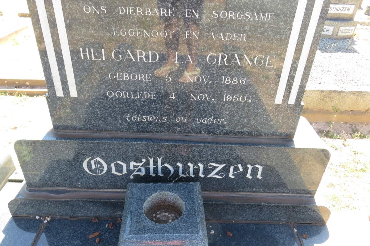 OOSTHUIZEN Helgard la Grange 1886-1950