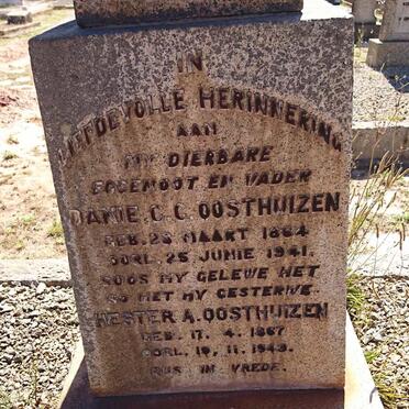 OOSTHUIZEN Danie C.C. 1864-1941 &amp; Hester A. 1867-1949
