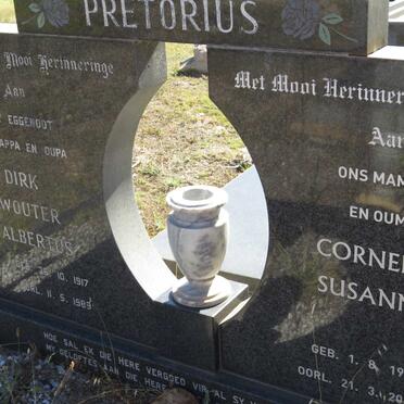 PRETORIUS Dirk Wouter Albertus 1917-1989 &amp; Cornelia Susanna 1924-201?