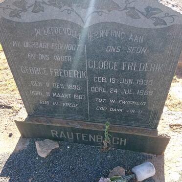 RAUTENBACH George Frederik 1895-1963 :: RAUTENBACH George Frederik 1935-1968