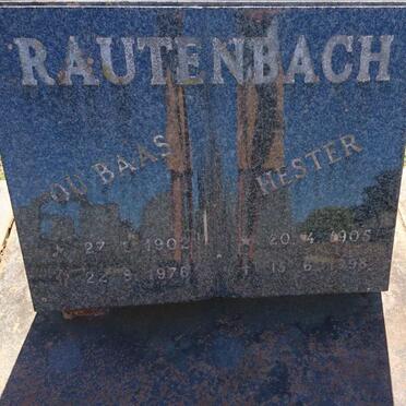 RAUTENBACH Oubaas 1902-1976 &amp; Hester 1905-1998