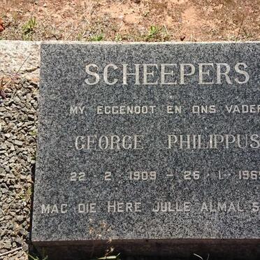 SCHEEPERS George Philippus 1909-1969