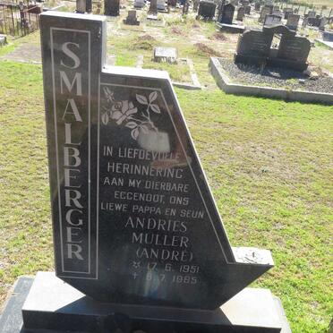 SMALBERGER Andries Muller 1951-1985