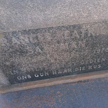 SAAYMAN Frances Beatrice -1975