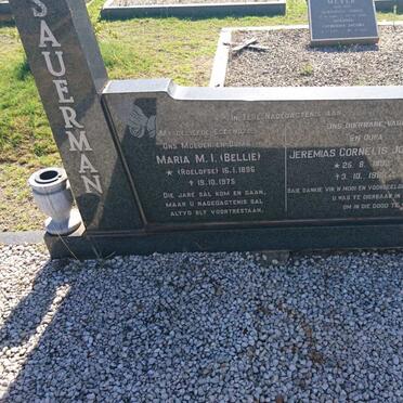 SAUERMAN Jeremias Cornelis Johannes 1892-1983 &amp; Maria M.I. ROELOFSE 1896-1975