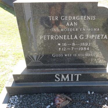 SMIT Petronella G.J. 1893-1984
