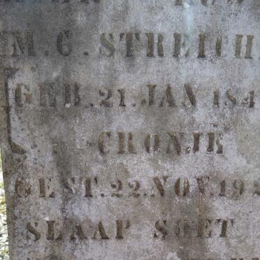 STREICHER M.C. nee CRONJE 1847-1928