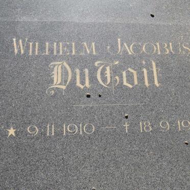 TOIT Wilhelm Jacobus, du 1910-1991