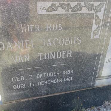 TONDER Daniël Jacobus, van 1884-1961 &amp; Christina Jacoba KOEN 1890-1950