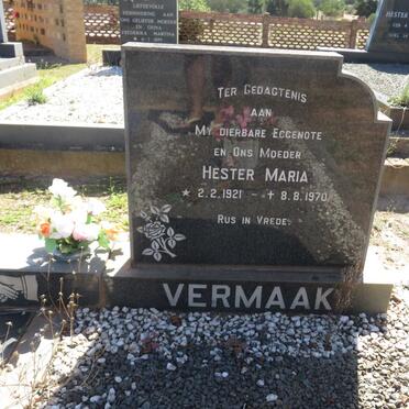 VERMAAK Hester Maria 1921-1970