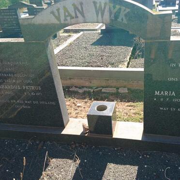 WYK Gerhardus Petrus, van 1900-1971 &amp; Maria E.M. DE JAGER 1906-2001