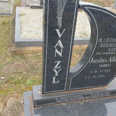 ZYL Jacobus Albertus, van 1920-1993