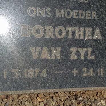 ZYL Dorothea, van 1874-1954