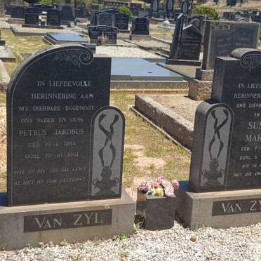 ZYL Petrus Jakobus, van 1884-1961 &amp; Susara Maryna 1890-1972