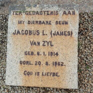 ZYL Jacobus L., van 1914-1962