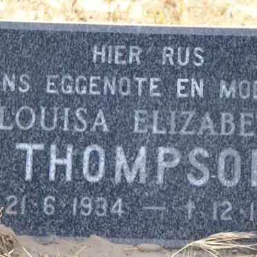 THOMPSON Louisa Elizabeth 1934-1980