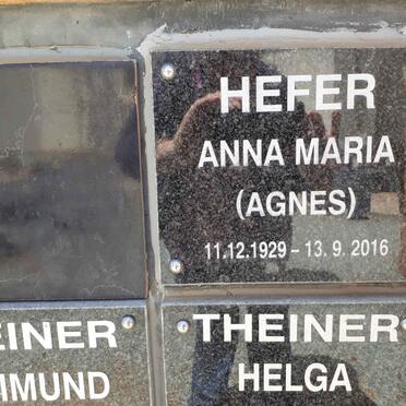 HEFER Anna Maria 1929-2016