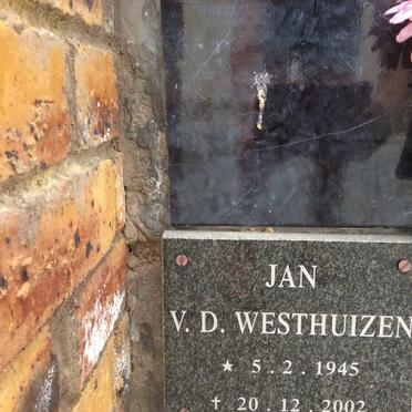 WESTHUIZEN Jan, v.d. 1945-2002