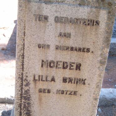 BRINK Lilla nee KOTZE
