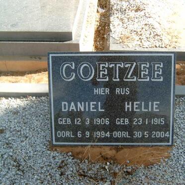 COETZEE Daniel 1906-1994 &amp; Helie 1915-2004