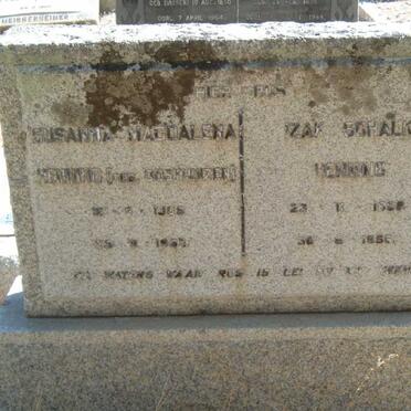 HENNING Izak Schalk 1898-1956 &amp; Susanna Magdalena OOSTHUIZEN 1905-1952