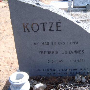 KOTZE Frederik Johannes 1945-1991
