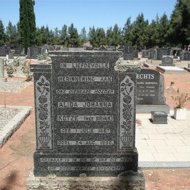 KOTZE Alida Johanna nee BRINK 1867-1950