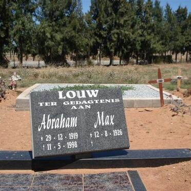 LOUW Abraham 1919-1998 &amp; Max 1926-